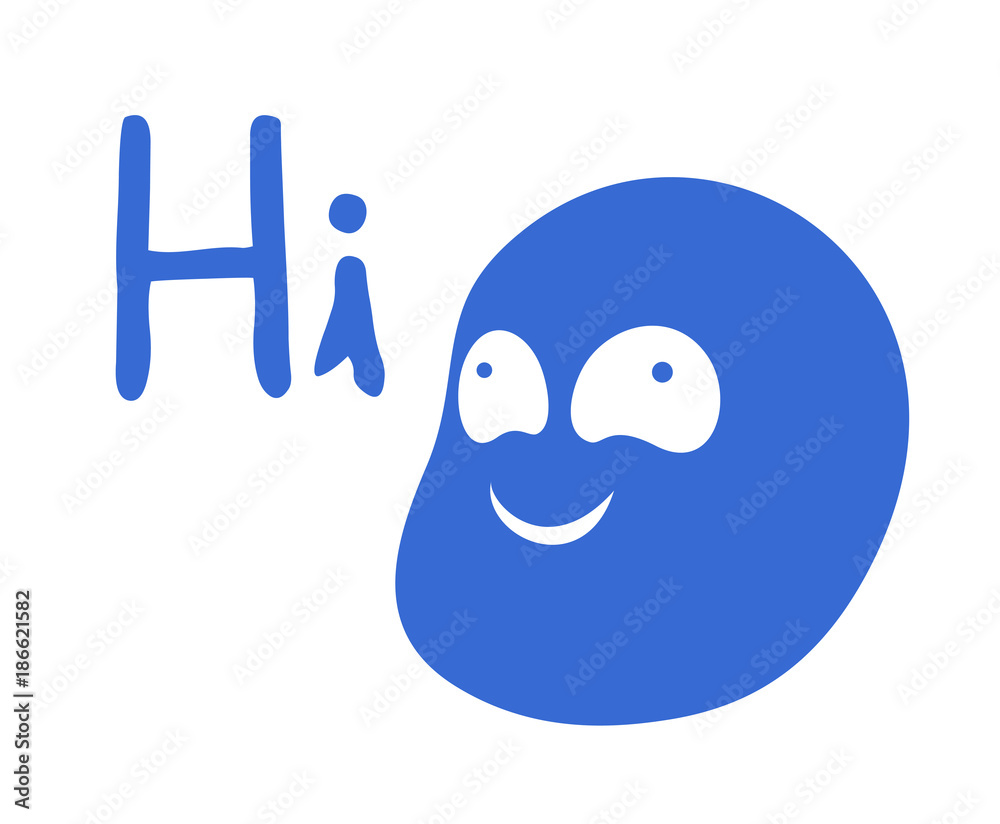 Obraz premium Hi message