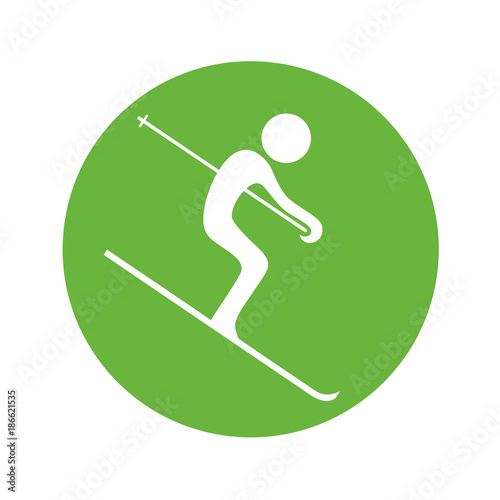 Skiing symbol