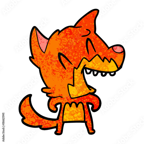 laughing fox cartoon