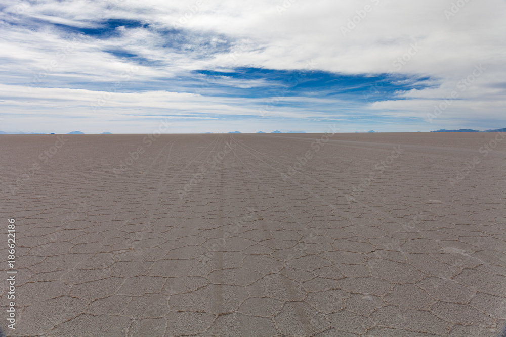 Fototapeta premium the heart of the Salar de Uyuni salt marsh