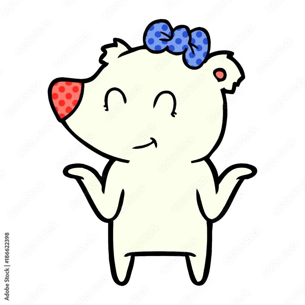 Obraz premium polar bear cartoon