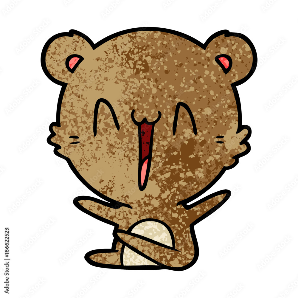 Fototapeta premium bear cartoon character