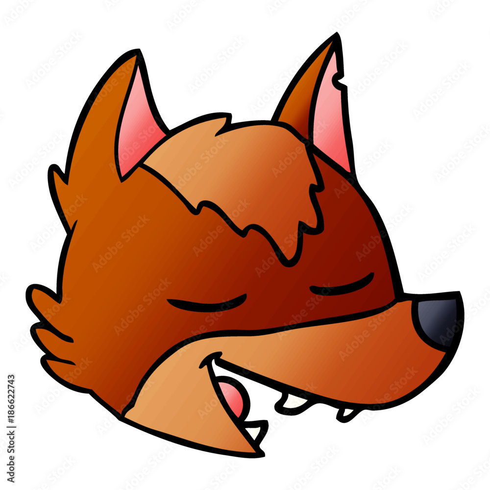 Fototapeta premium fox cartoon character