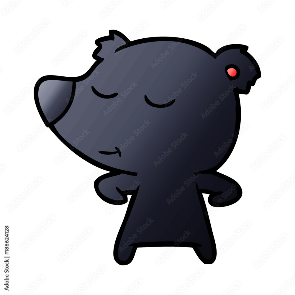 Obraz premium bear cartoon character