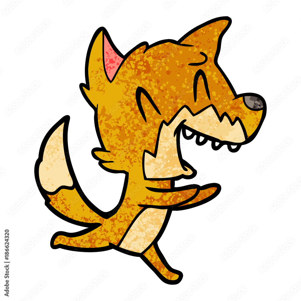 laughing fox running away laughing fox running away