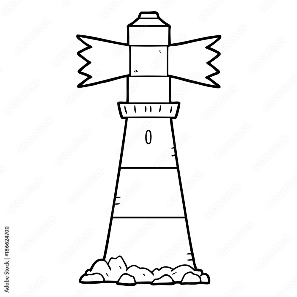cartoon lighthouse cartoon lighthouse