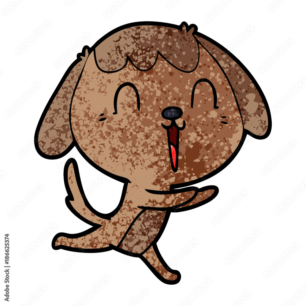 Obraz premium cute cartoon dog