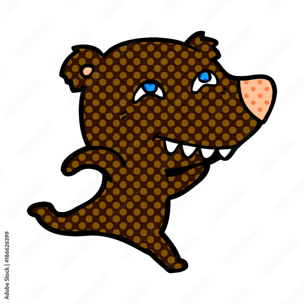 Fototapeta premium bear cartoon character