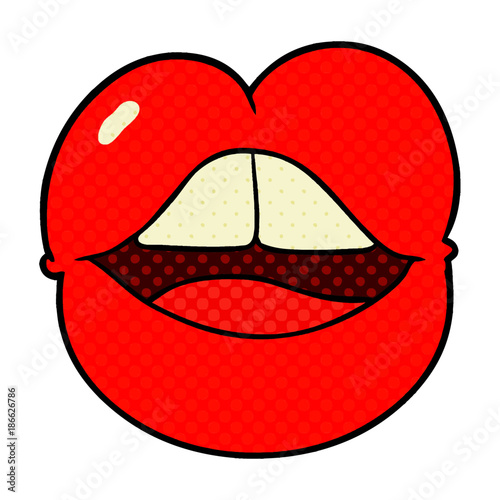 cartoon full lips