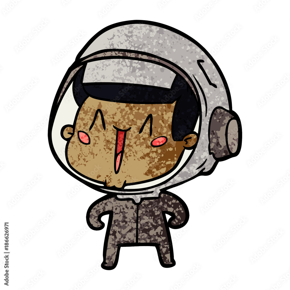 happy cartoon astronaut happy cartoon astronaut