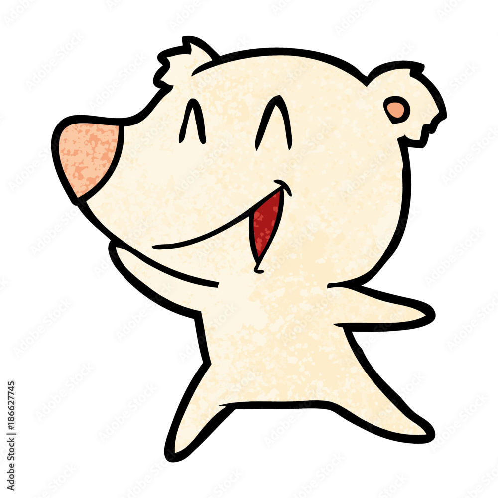 laughing polar bear cartoon laughing polar bear cartoon