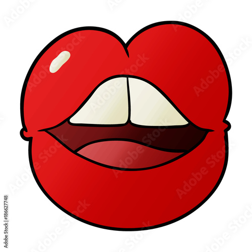cartoon full lips