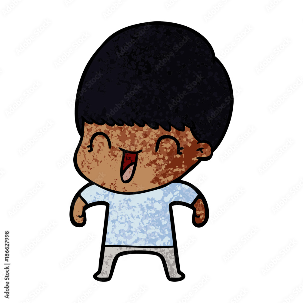 happy cartoon boy happy cartoon boy