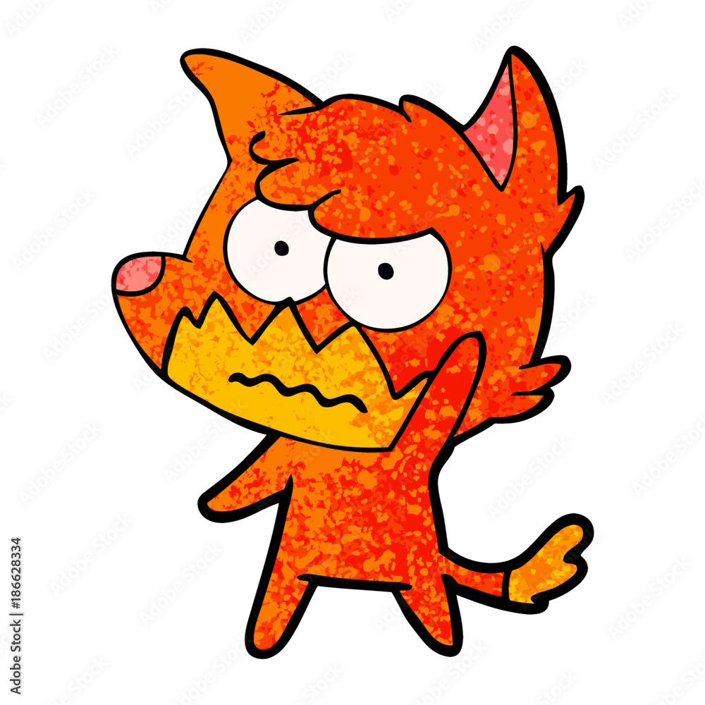 cartoon annoyed fox cartoon annoyed fox