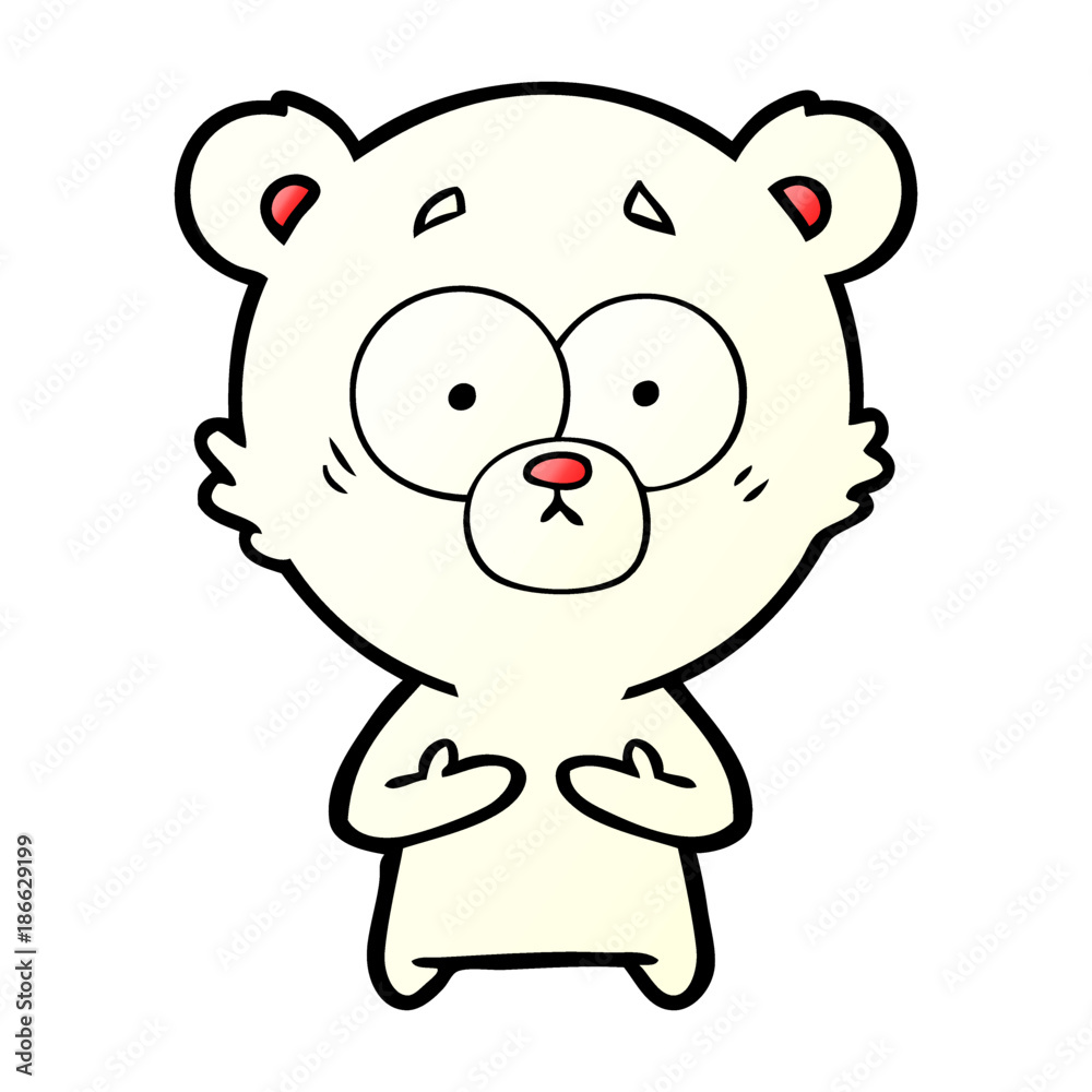 Naklejka premium polar bear cartoon