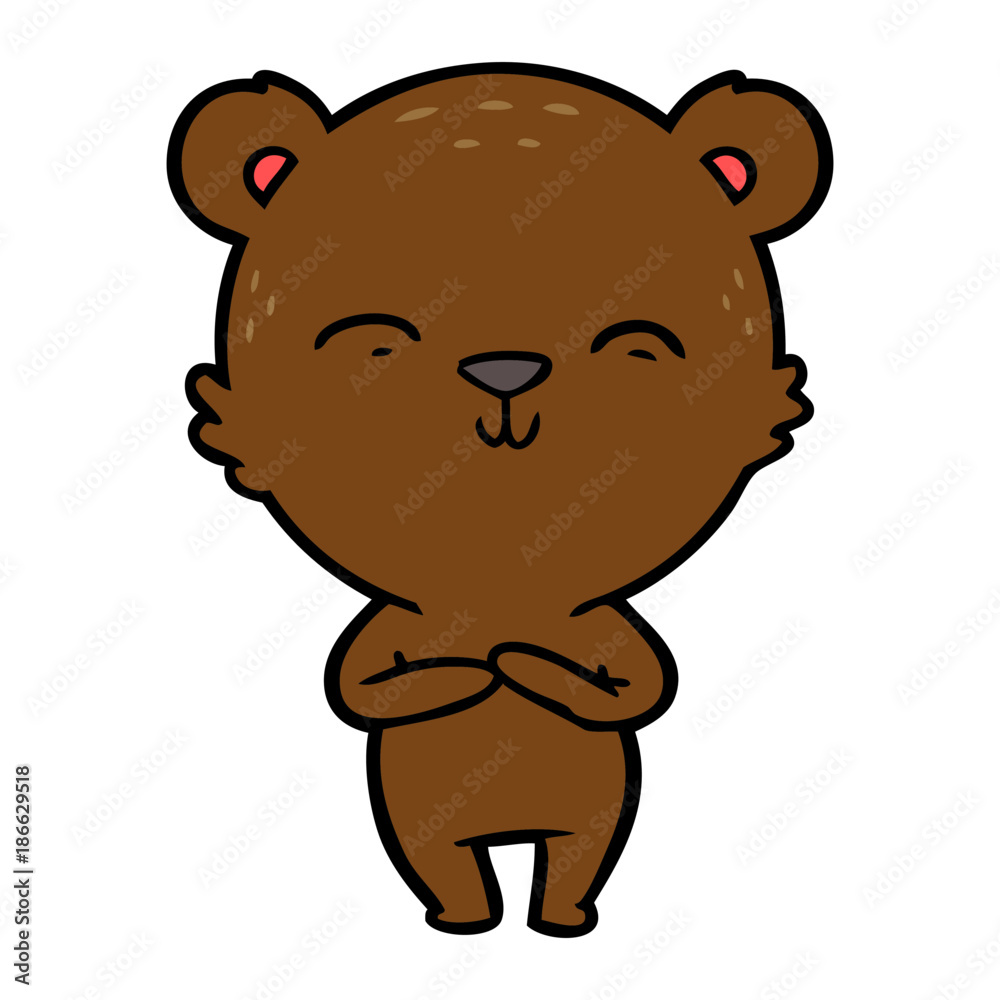 Fototapeta premium bear cartoon character