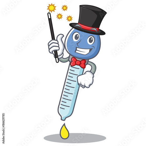 Magician dropper character cartoon style