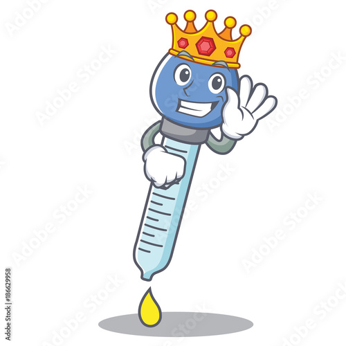 King dropper character cartoon style