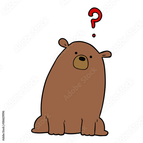 cartoon curious bear