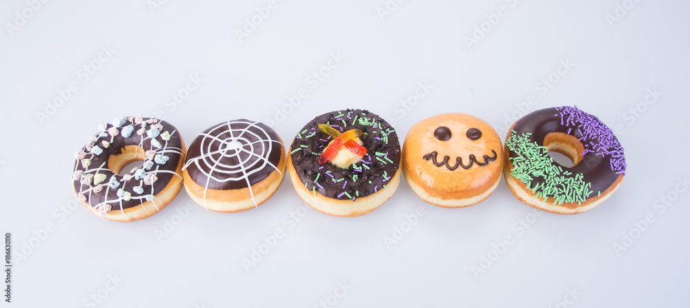 donut. halloween donut on the background donut. halloween donut on the background