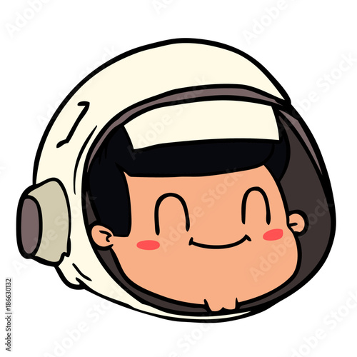 cartoon astronaut face