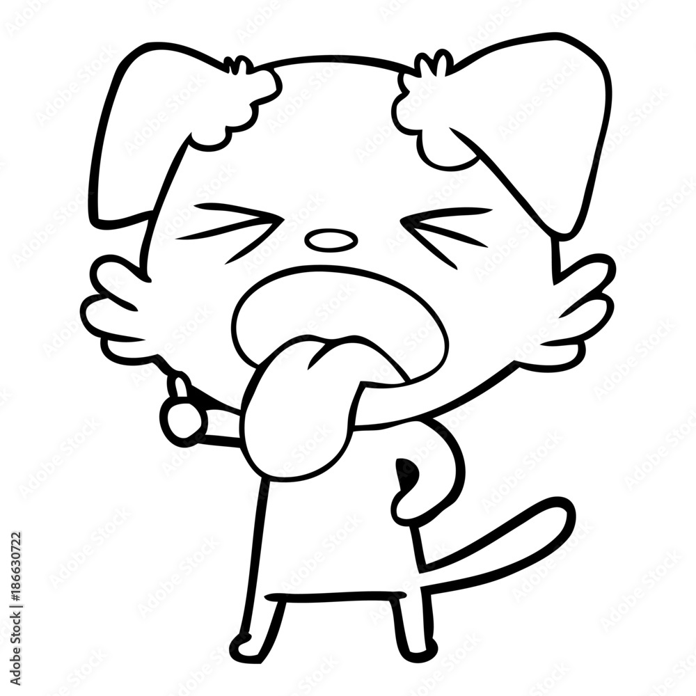 cartoon disgusted dog cartoon disgusted dog