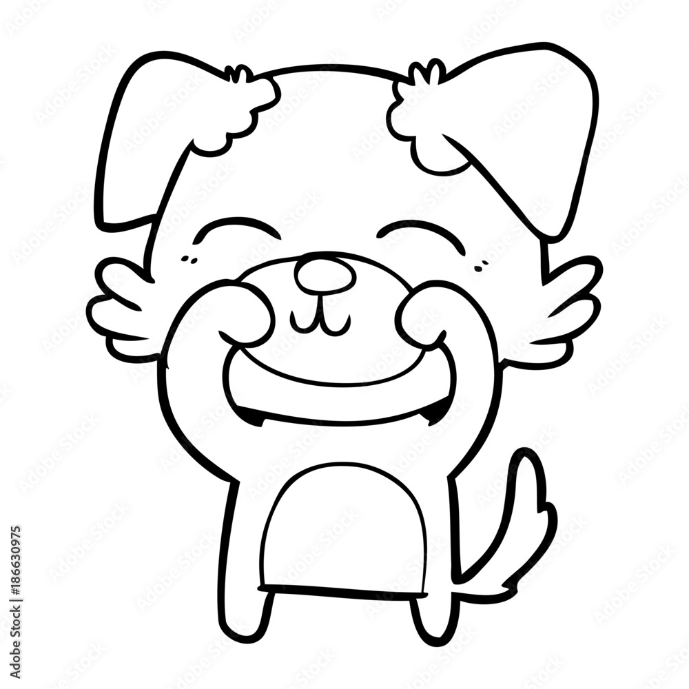 Fototapeta premium cartoon dog