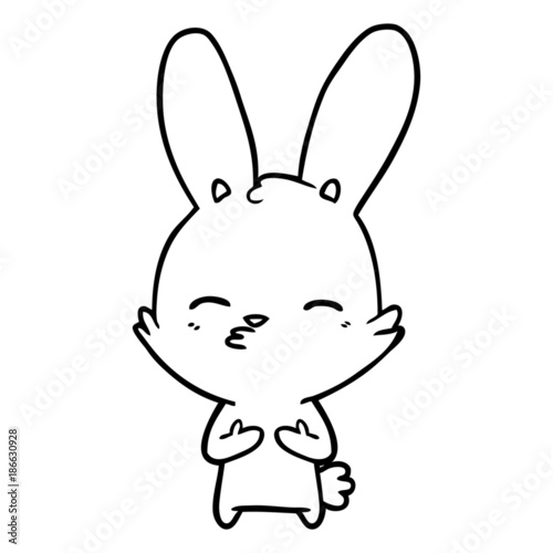 curious bunny cartoon