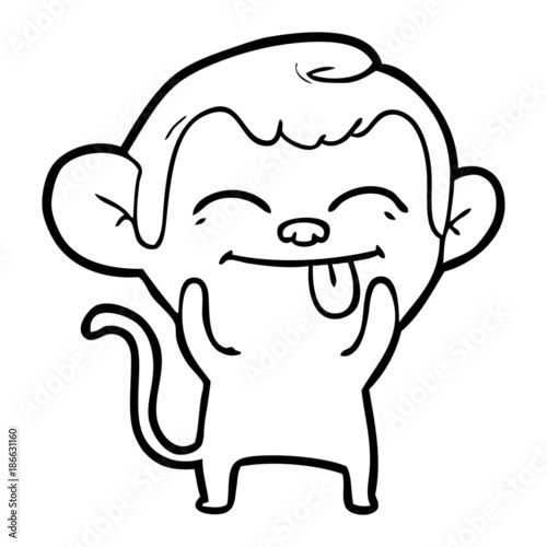 funny cartoon monkey