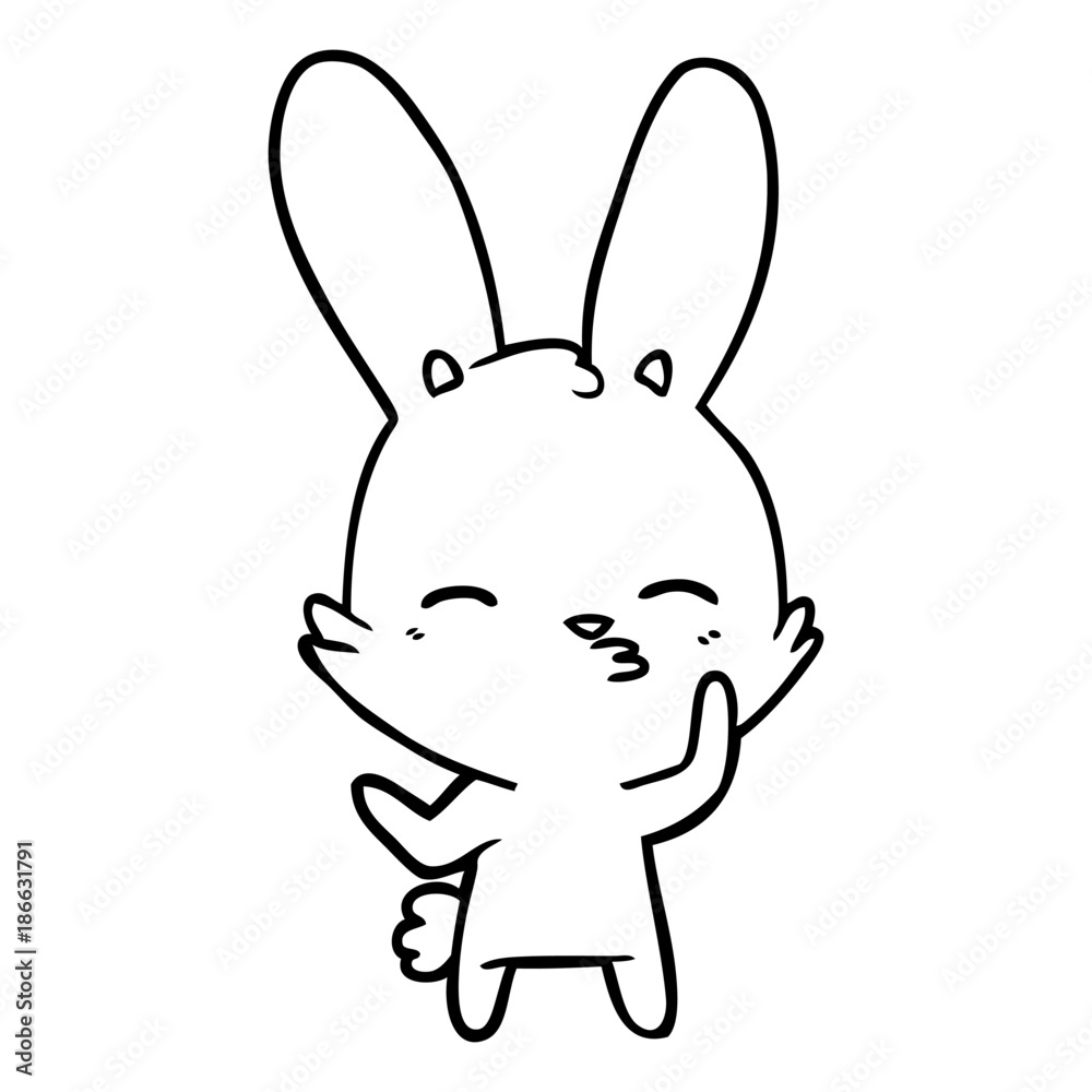 curious bunny cartoon curious bunny cartoon