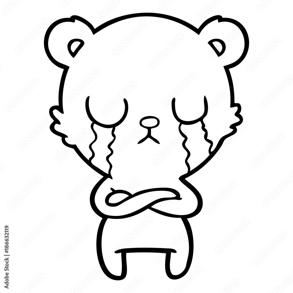 crying cartoon bear crying cartoon bear