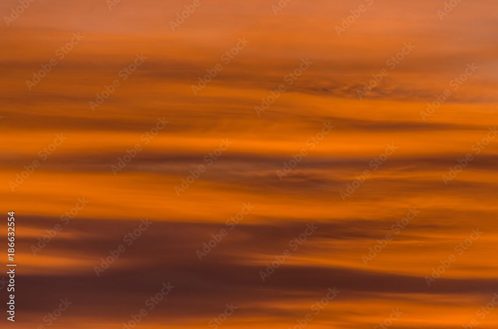 Shades of Orange Sunset 