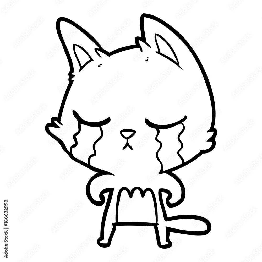 crying cartoon cat crying cartoon cat