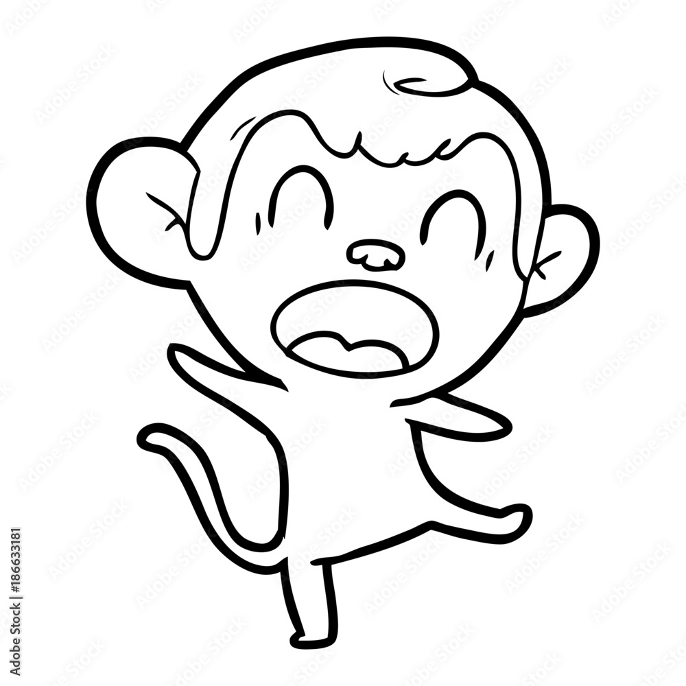 shouting cartoon monkey dancing shouting cartoon monkey dancing