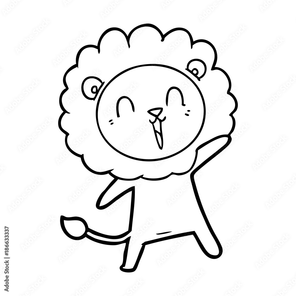 laughing lion cartoon laughing lion cartoon