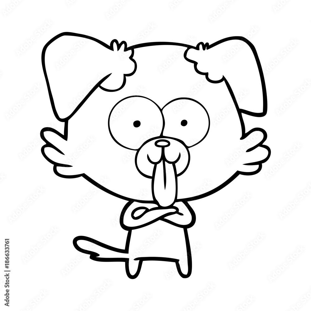 cartoon dog with tongue sticking out cartoon dog with tongue sticking out
