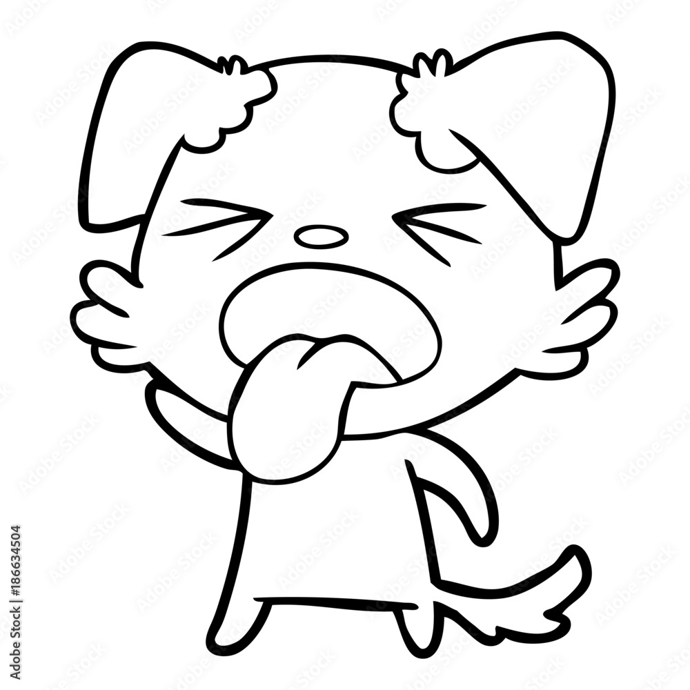 cartoon disgusted dog cartoon disgusted dog