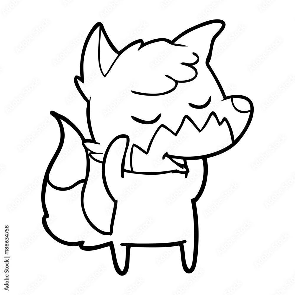 friendly cartoon fox friendly cartoon fox