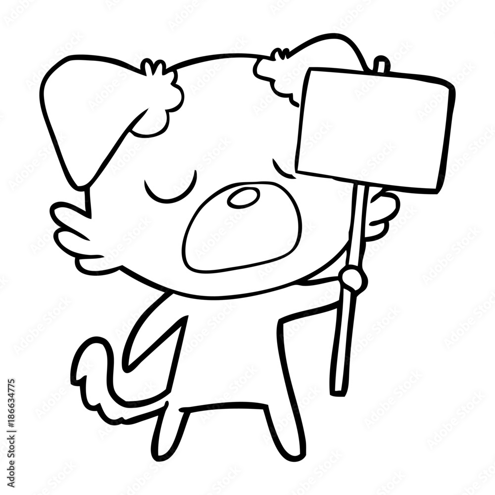 Fototapeta premium cartoon dog