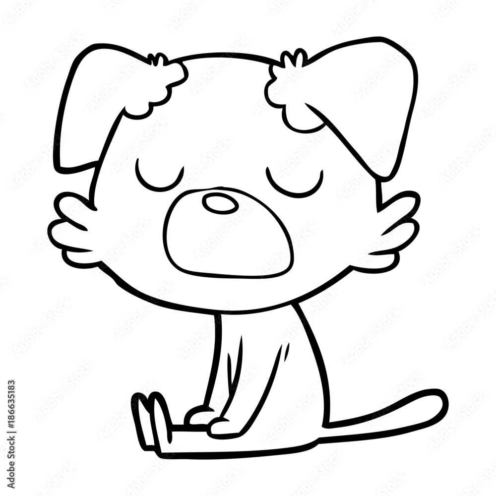 Obraz premium cartoon dog