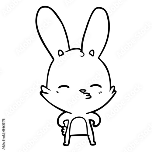 curious bunny cartoon