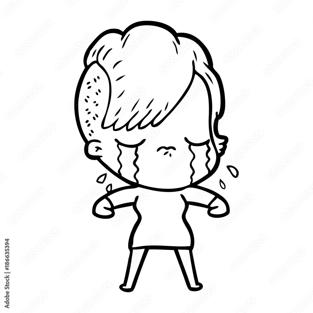 cartoon crying girl cartoon crying girl