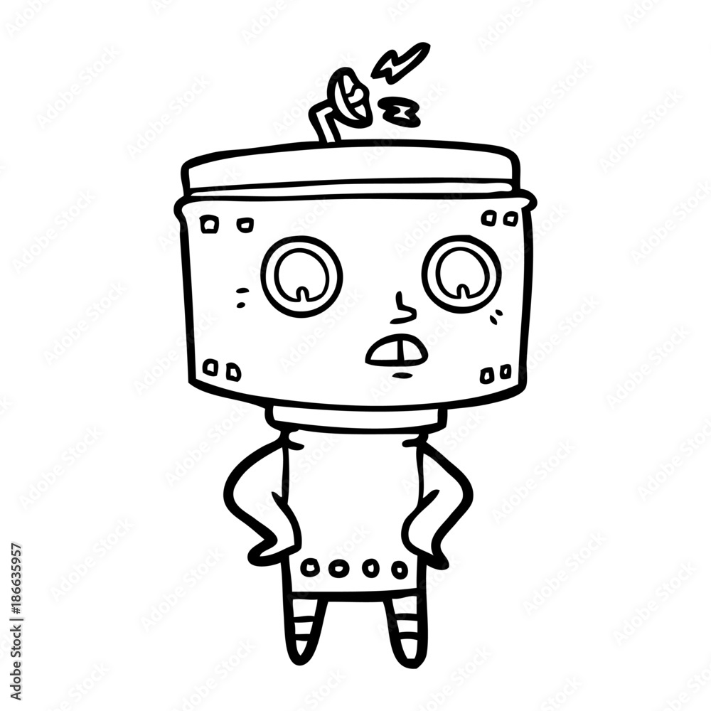 cartoon robot cartoon robot