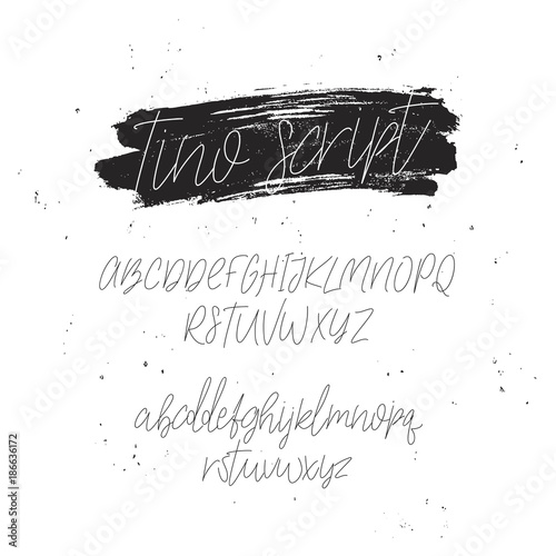 Fashionable modern font. Calligraphy