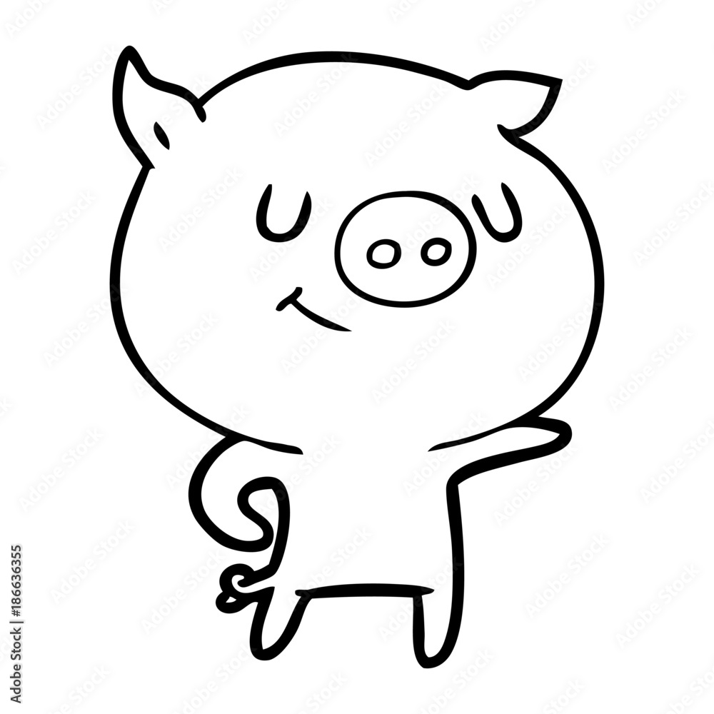 happy cartoon pig happy cartoon pig