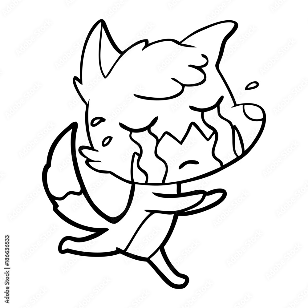 crying fox cartoon crying fox cartoon