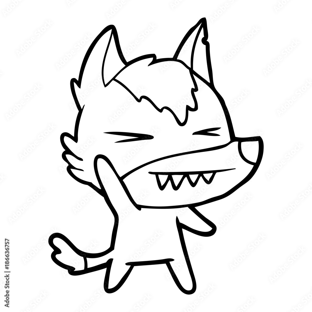 angry wolf cartoon angry wolf cartoon