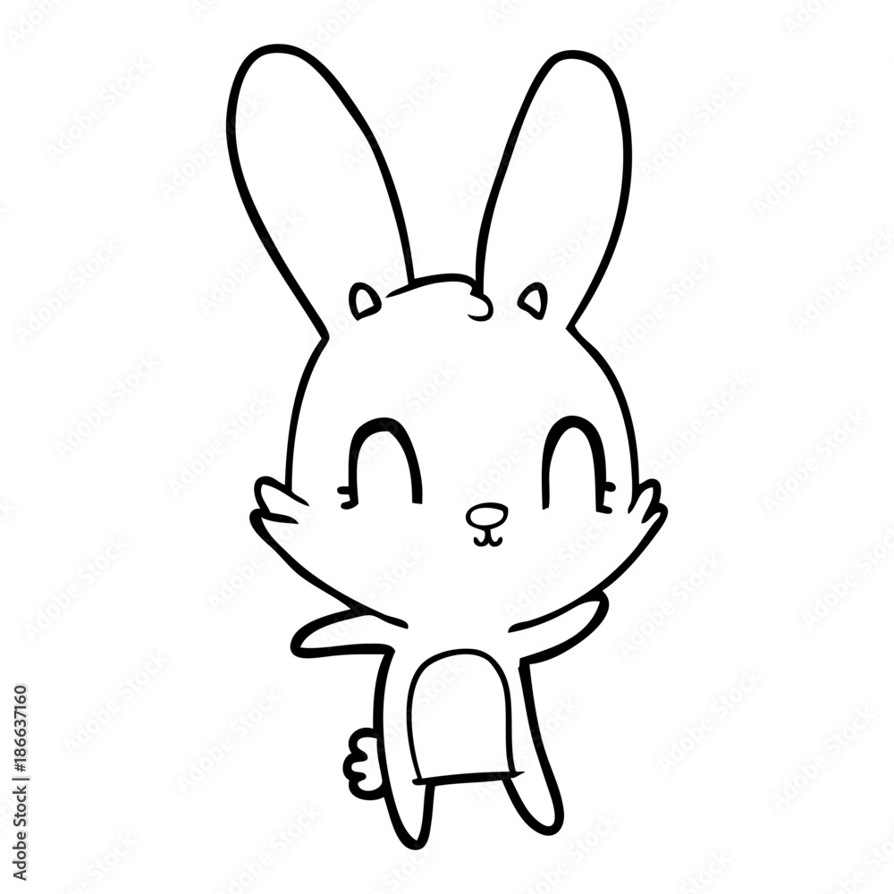 cute cartoon rabbit