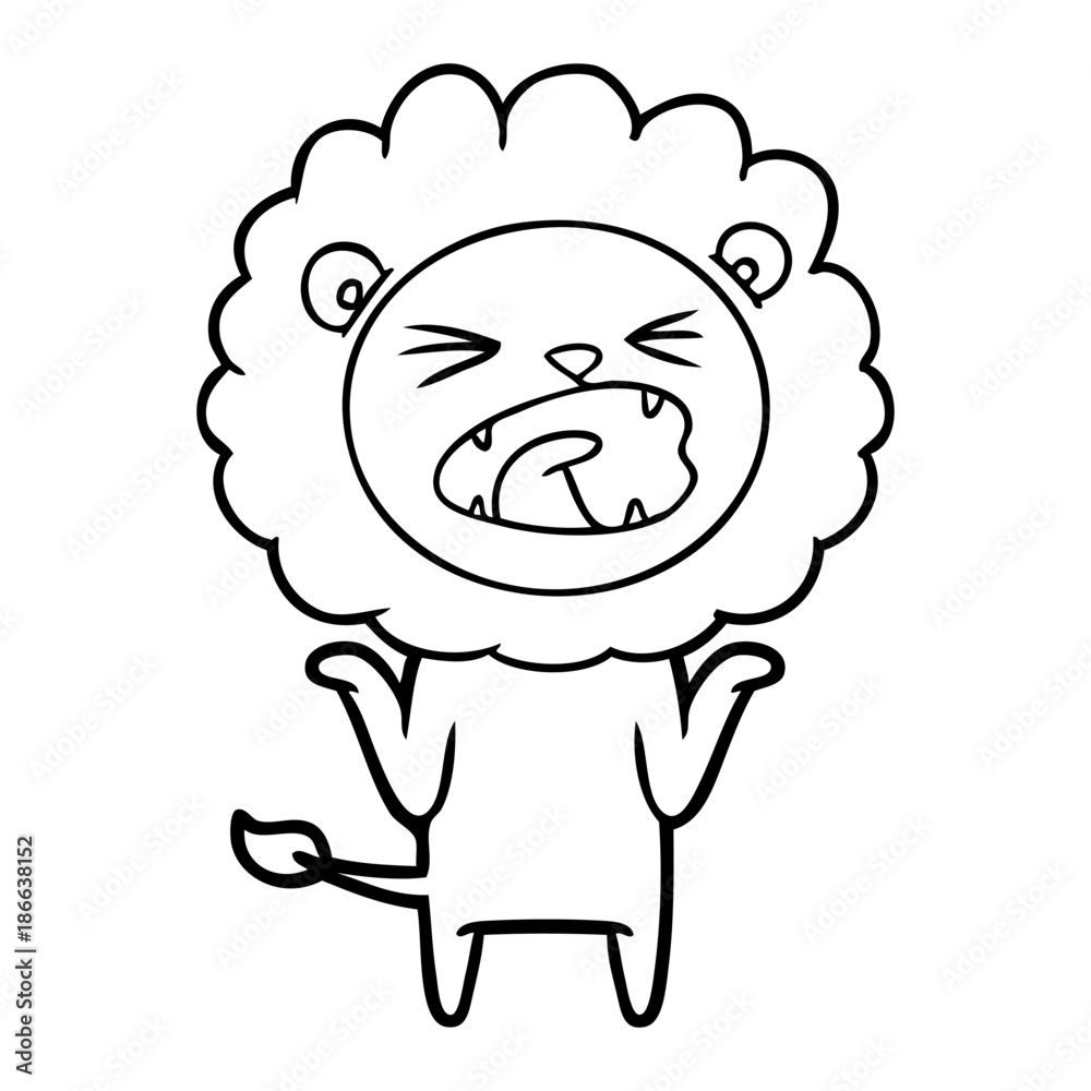cartoon lion cartoon lion