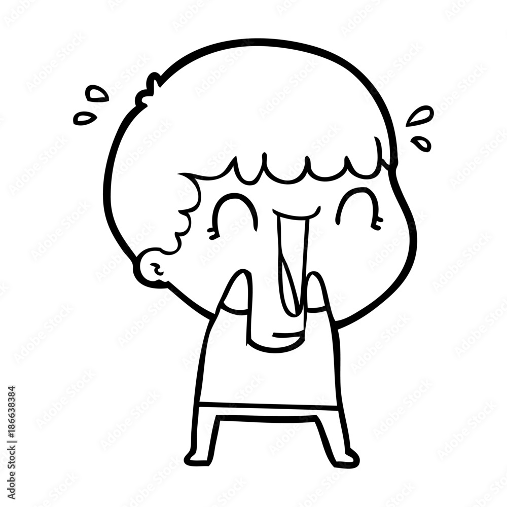 laughing cartoon man laughing cartoon man